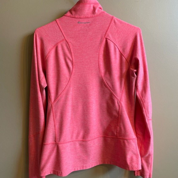 Bright pink champion zip up size small. - Picture 4 of 6